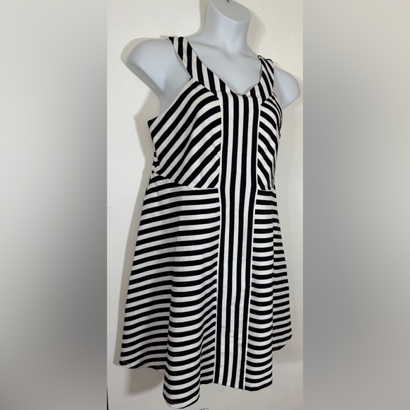 Torrid Black White Stripes Sleeveless Fit & Flare Skater Dress 
SKU0246 - Picture 3 of 10